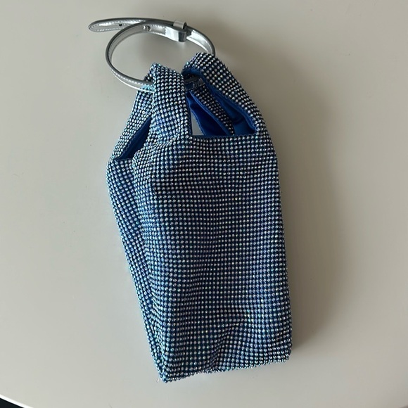 BRAND NEW BLUE SPARKLE BAG - Picture 1 of 5